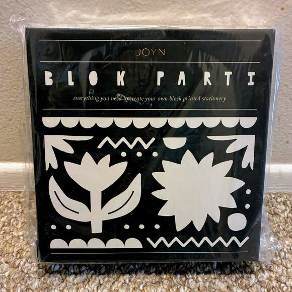 Joyn Other - *NWT* Joyn Block Printing Kit - Tulip Print Stationery Set